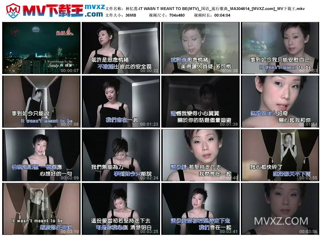 林忆莲-IT WASN T MEANT TO BE(MTV)_国语_流行歌曲_MA304614